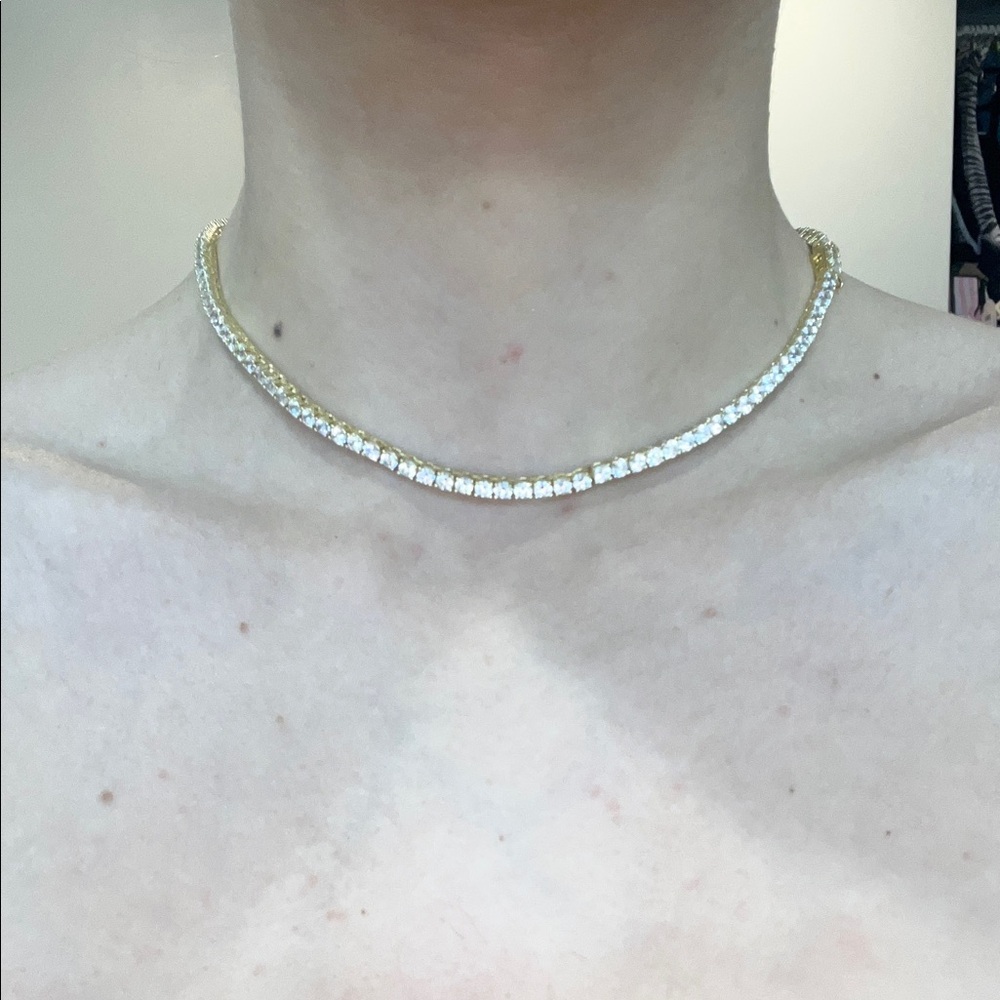 Elegant Gold and Silver Necklace